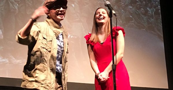Becky Dearman and Riley Fort at Big Read USO Show