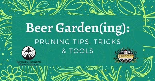 beer gardening event graphic