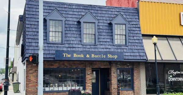 The Book & Bottle Shop opened in November 2024 at Ninth and Virginia streets. (Hoptown Chronicle photo by Jennifer P. Brown)