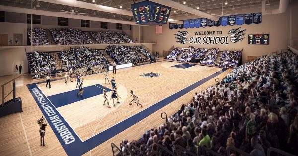 Gymnasium concept for the consolidated school. (Christian County Public Schools)