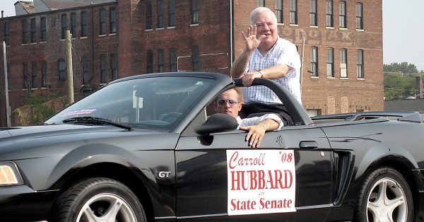 carroll hubbard waves from car