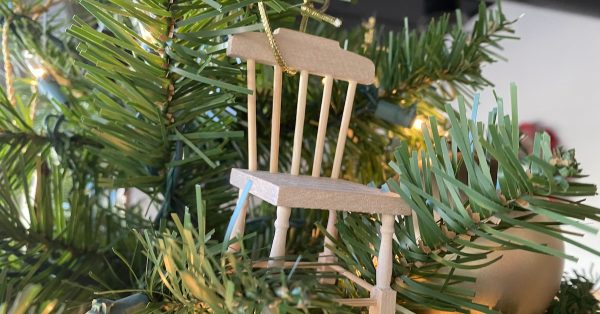 Empty chair ornament