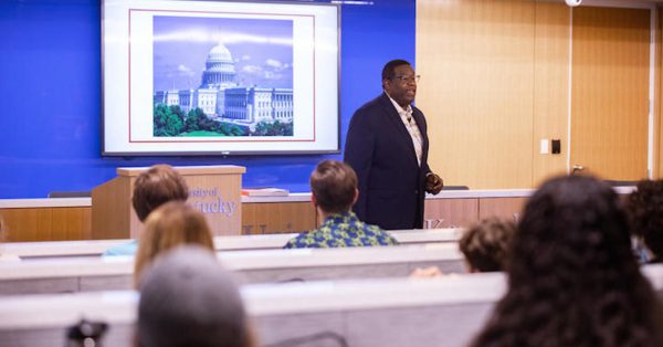 Eugene Poole in classroom