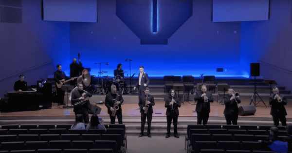 The Fabulous Equinox playing gospel music on Sunday, Jan. 9, at Edgewood Baptist Church. (YouTube screenshot)