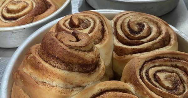 cinnamon rolls from the mixer