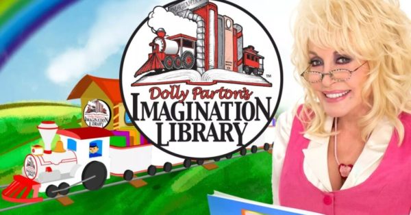 Imagination Library graphic with Dolly Parton