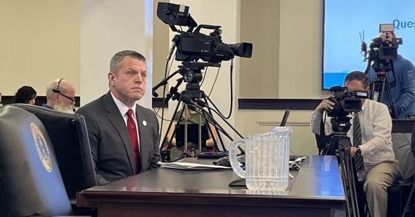 Education Commissioner Jason Glass addresses the House Education Committee during the Kentucky General Assembly 2023 session. (Kentucky Lantern photo by McKenna Horsley)