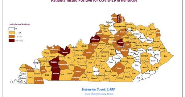 Kentucky-confirmed-covid-19-coronavirus-cases-map