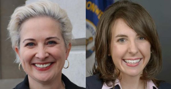 Kentucky State Auditor candidates Democrat Kim Reeder, left, and Republican Treasurer Allison Ball, right. (Photos provided)