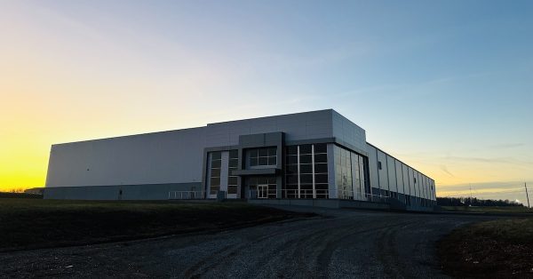 Kitchen Food Co. has chosen this 100,000-square-foot speculative building on Frank Yost Lane, where renovations and construction are expected to begin in early 2025. (Hoptown Chronicle photo by Jennifer P. Brown)