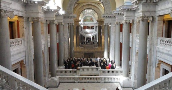 Interior view of the Kentucky State Capitol, Frankfort, as seen on Oct. 9, 2012. (Public domain photo)