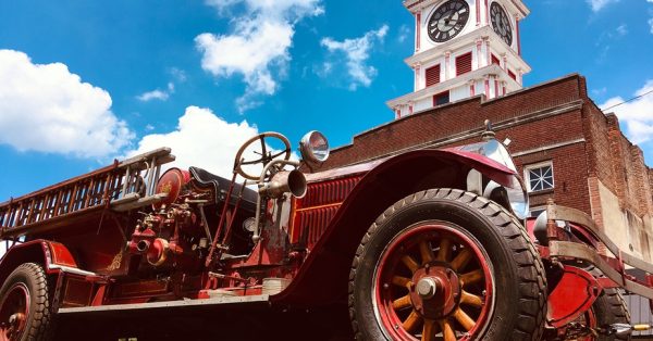 A caravan brought the American LaFrance pumper truck to back to Hopkinsville’s old fire station on East Ninth Street, where it remains on display.