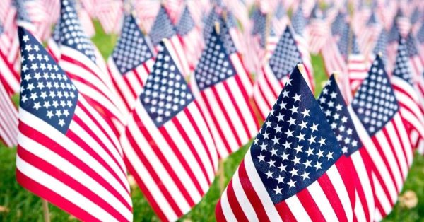 Memorial Day flags feature