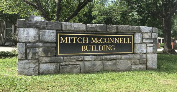 Mitch McConnell building sign