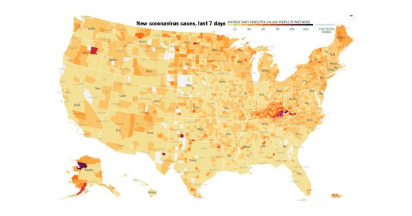 kentucky covid map