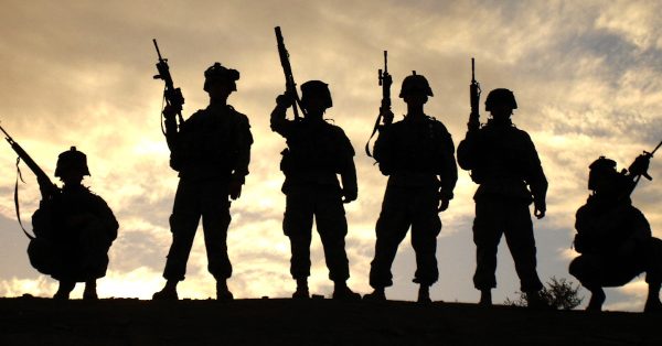 Soldiers silhouettes