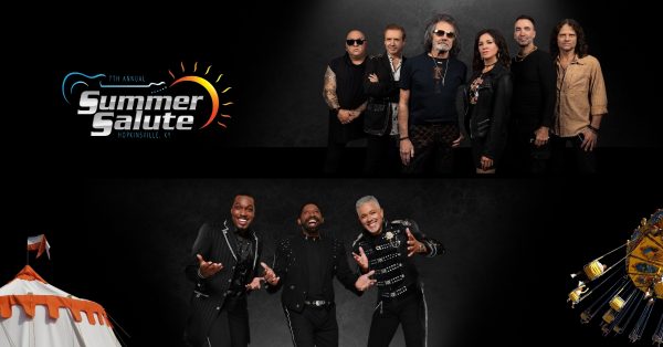 summer salute graphic with the commodores and starship