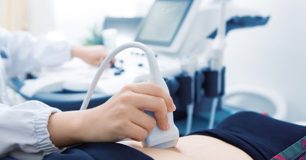 woman getting ultrasound