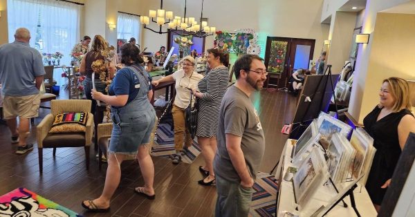 An Underground Hoptown art show. (Photo by Cat Lacy)