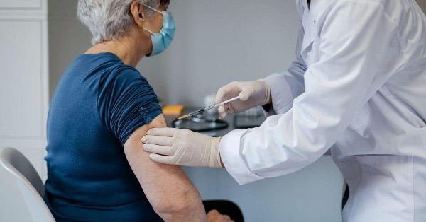 Vaccine administered to senior