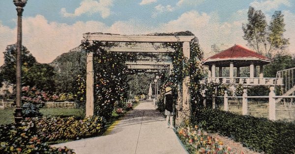 An early postcard image of Virginia Park following its development in the 1910s. (From the collection of Museums of Historic Hopkinsville-Christian County)