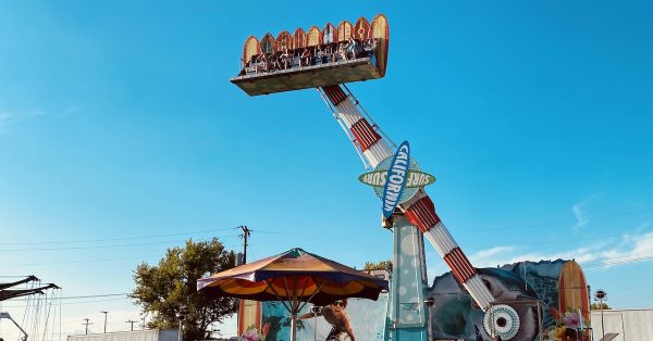 A carnival ride on the midway at the 2022 Western Kentucky State Fair. (Photo by Jennifer P. Brown)