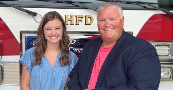 United Way campaign co-chairs Whitney Turner Stewart and Lucas Stagner. (United Way photo)