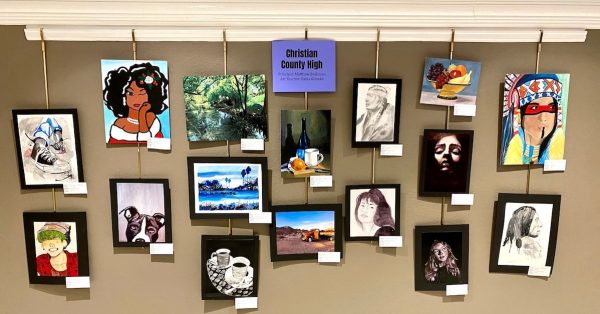 This is part of the Pennyroyal Arts Council's March 2022 student art exhibit at the Alhambra Theatre. (Arts council photo)