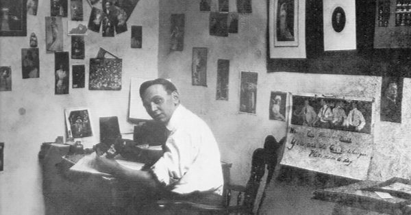 edgar cayce at desk