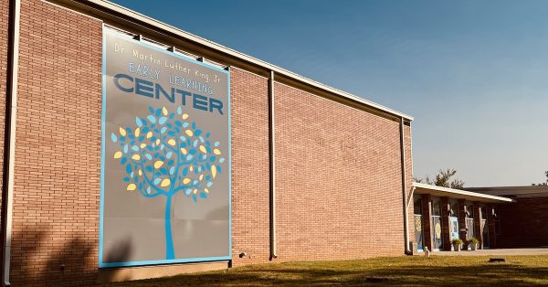 Dr. Marin Luther King Jr. Early Learning Center, in the former Indian Hills Elementary School at Blane Drive and Country Club Lane, houses preschool classes and the Inspire early child care program. (Hoptown Chronicle photo by Jennifer P. Brown)