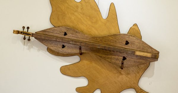 One of the instruments displayed at the Museum of the Mountain Dulcimer in Hindman, Kentucky. (Museum photo)