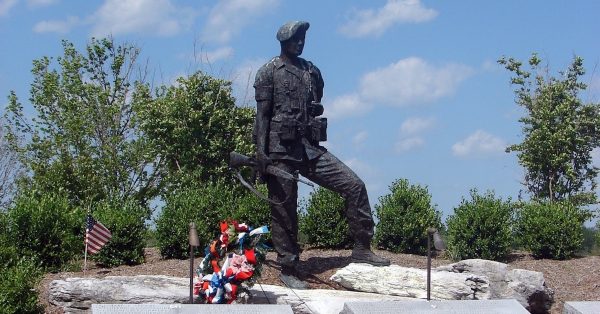 The Peacekeeper statue at Gander Memorial Park. (Hopkinsville Tourism photo)