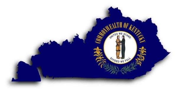 kentucky map and seal feature