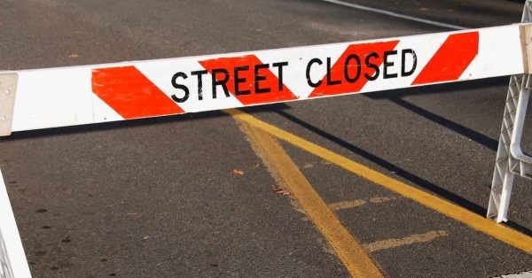 street closed sign feature