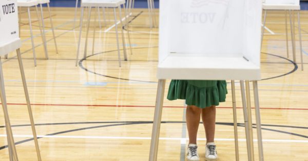 voter at booth